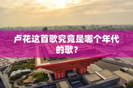 卢花这首歌究竟是哪个年代的歌？