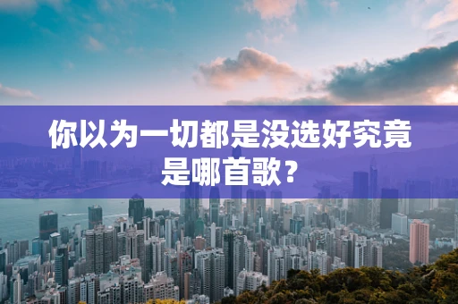 你以为一切都是没选好究竟是哪首歌？