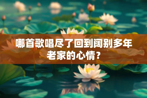 哪首歌唱尽了回到阔别多年老家的心情？
