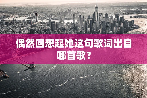 偶然回想起她这句歌词出自哪首歌？