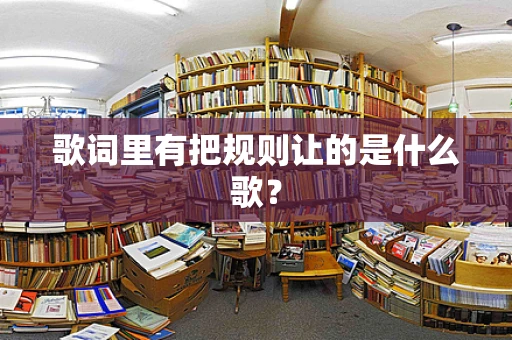歌词里有把规则让的是什么歌？