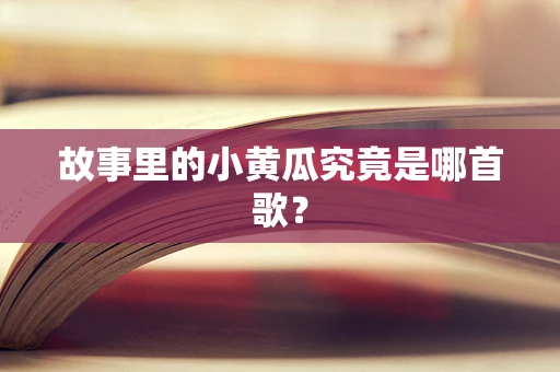 故事里的小黄瓜究竟是哪首歌？