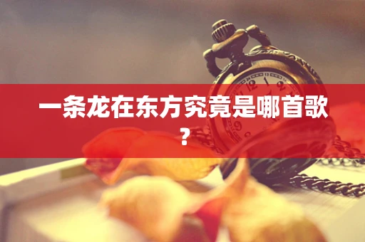 一条龙在东方究竟是哪首歌？