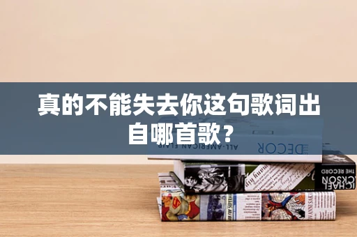 真的不能失去你这句歌词出自哪首歌？