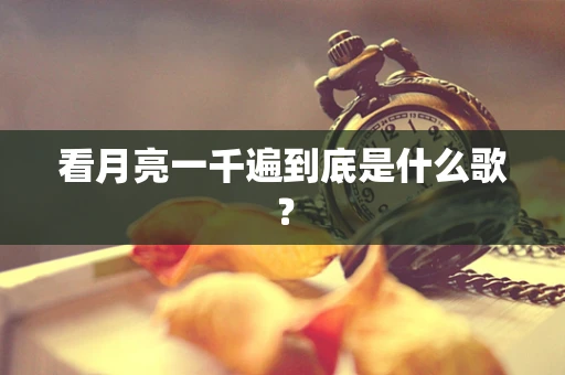 看月亮一千遍到底是什么歌？