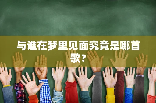 与谁在梦里见面究竟是哪首歌？
