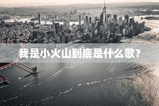 我是小火山到底是什么歌？