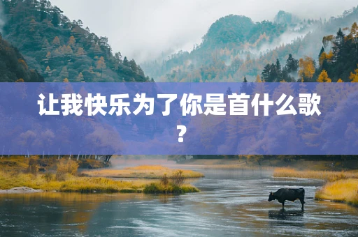 让我快乐为了你是首什么歌？