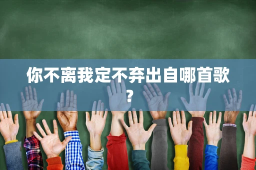 你不离我定不弃出自哪首歌？