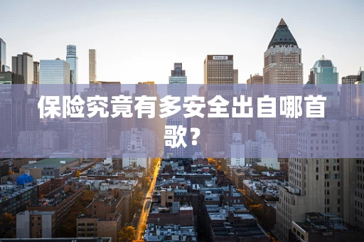 保险究竟有多安全出自哪首歌？