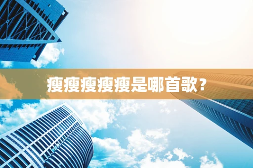 瘦瘦瘦瘦瘦是哪首歌？