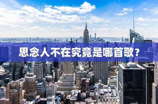 思念人不在究竟是哪首歌？