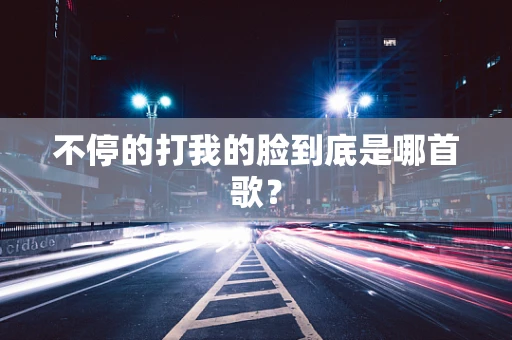不停的打我的脸到底是哪首歌？