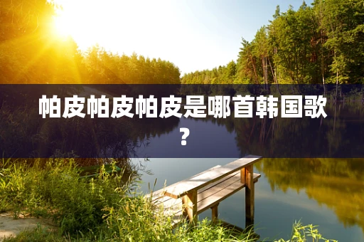 帕皮帕皮帕皮是哪首韩国歌？
