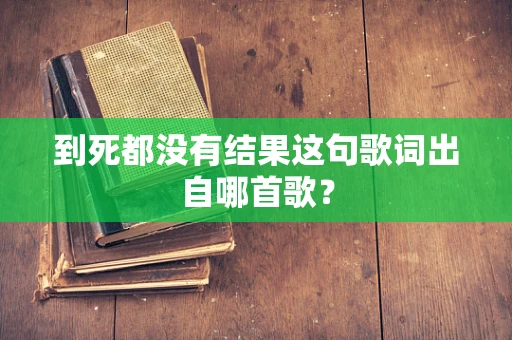 到死都没有结果这句歌词出自哪首歌？