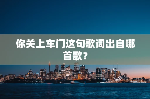 你关上车门这句歌词出自哪首歌？