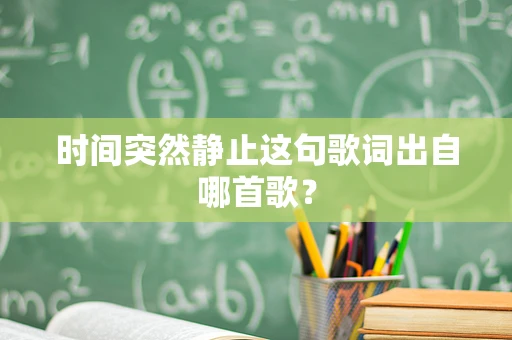 时间突然静止这句歌词出自哪首歌？