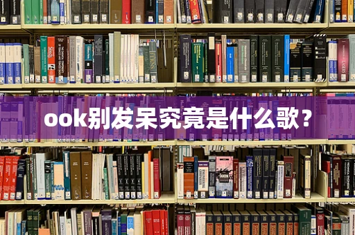 ook别发呆究竟是什么歌？