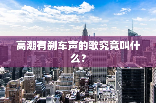 高潮有刹车声的歌究竟叫什么？