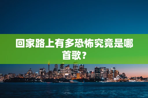 回家路上有多恐怖究竟是哪首歌？