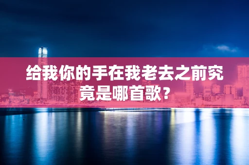 给我你的手在我老去之前究竟是哪首歌？