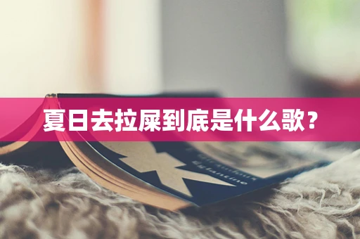 夏日去拉屎到底是什么歌？