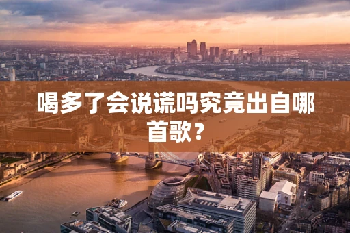 喝多了会说谎吗究竟出自哪首歌？
