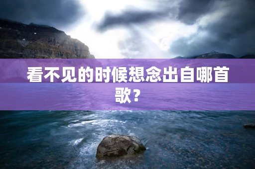 看不见的时候想念出自哪首歌？