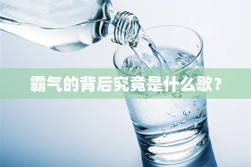霸气的背后究竟是什么歌？