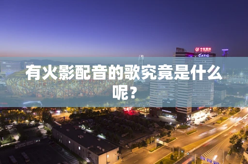 有火影配音的歌究竟是什么呢？