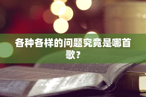 各种各样的问题究竟是哪首歌？