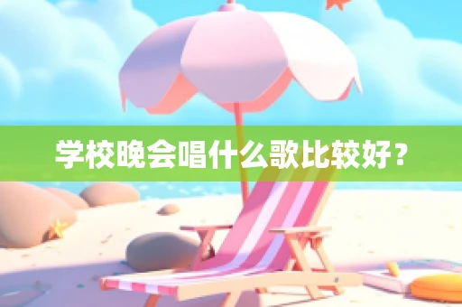 学校晚会唱什么歌比较好？