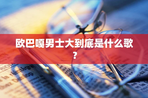 欧巴嘎男士大到底是什么歌？
