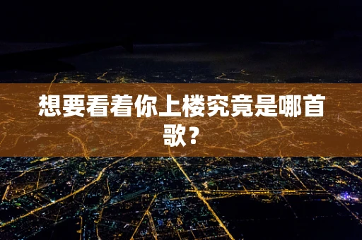 想要看着你上楼究竟是哪首歌？