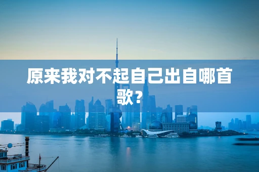 原来我对不起自己出自哪首歌？
