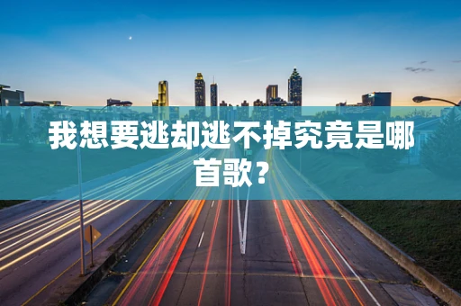 我想要逃却逃不掉究竟是哪首歌？