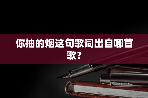 你抽的烟这句歌词出自哪首歌？