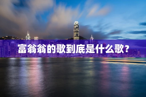 富翁翁的歌到底是什么歌？