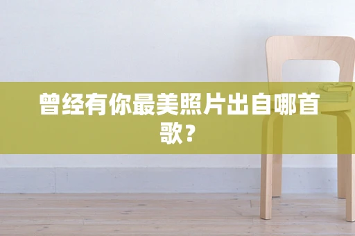 曾经有你最美照片出自哪首歌？