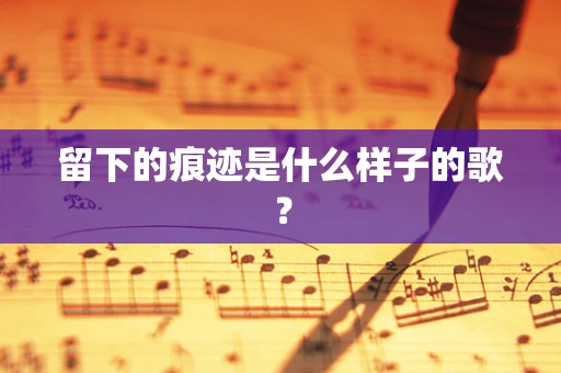 留下的痕迹是什么样子的歌？