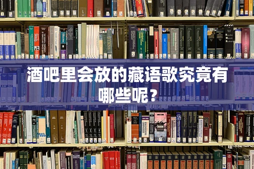 酒吧里会放的藏语歌究竟有哪些呢？