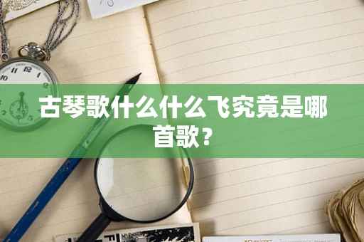 古琴歌什么什么飞究竟是哪首歌？