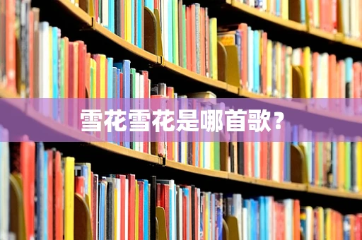 雪花雪花是哪首歌？