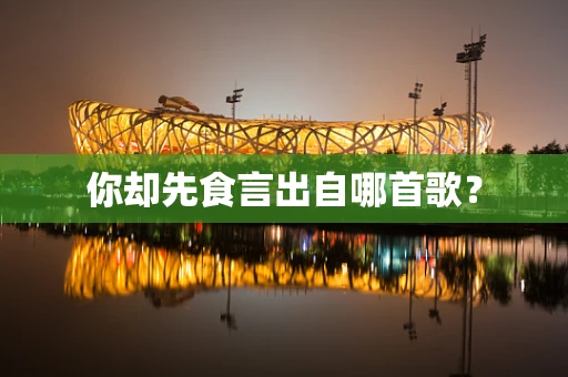 你却先食言出自哪首歌？