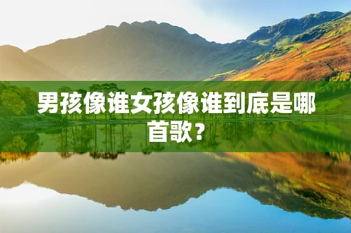 男孩像谁女孩像谁到底是哪首歌？