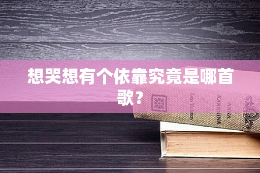 想哭想有个依靠究竟是哪首歌？