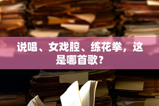 说唱、女戏腔、练花拳，这是哪首歌？
