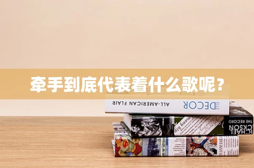 牵手到底代表着什么歌呢？