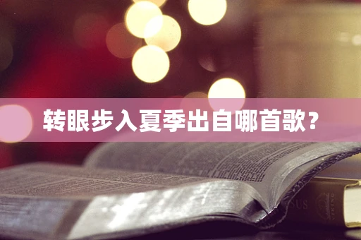 转眼步入夏季出自哪首歌？