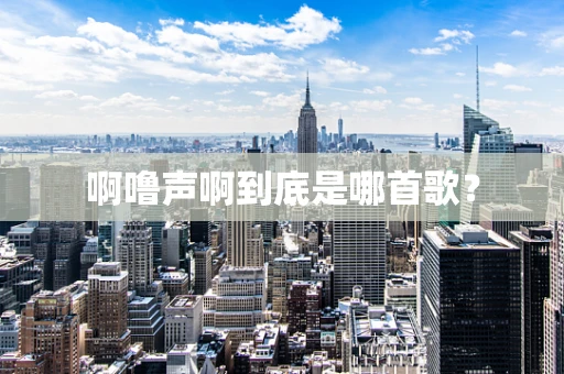 啊噜声啊到底是哪首歌？